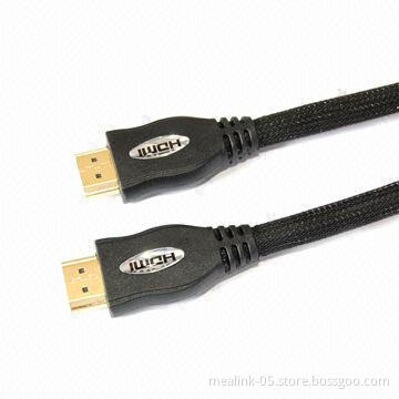 HDMI® 1.4 Cables with Aluminum Braiding and 24K Gold-plated Connector